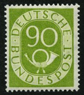 BUNDESREPUBLIK 138 **, 1952, 90 Pf. Posthorn, Pracht, Mi. 550.- - Oblitérés