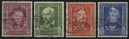 BUNDESREPUBLIK 117-20 O, 1949, Helfer Der Menschheit, Satz Feinst, Mi. 170.- - Usados