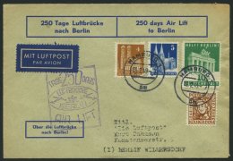 AMERIK. U. BRITISCHE ZONE U.a. 101 BRIEF, 28.2.49, 10 Pf. Berlin-Hilfe Auf Luftpost Sonderumschlag Von HAMBURG Nach Berl - Autres & Non Classés