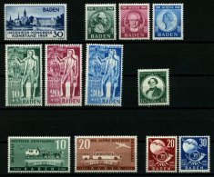 BADEN 46-57 **, 1949, 12 Prachtwerte, Mi. 141.50 - Altri & Non Classificati