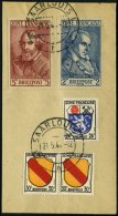 ALLGEMEINE AUSGABEN 12/3 BrfStk, 1945, 2 M. Schiller Und 5 M. Heine Mit Zusatzfrankatur Auf Briefstück, Stempel SAA - Sonstige & Ohne Zuordnung