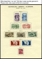 SAMMLUNGEN, LOTS O, Gestempelte Sammlung Saarland Von 1947-59 Mit Vielen Guten Werten Und Sätzen, Pracht, Abstempel - Otros & Sin Clasificación