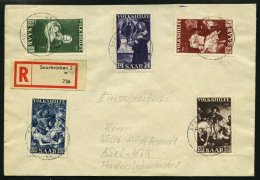 SAARLAND 309-13 BRIEF, 1951, Volkshilfe Auf Satzbrief, Pracht - Other & Unclassified