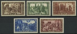 SAARLAND 299-303 **, 1950, Volkshilfe, Prachtsatz, Mi. 75.- - Otros & Sin Clasificación