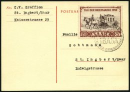 SAARLAND 291 BRIEF, 1950, 15 Fr. IBASA Mit Sonderstempel Vom 24.4. Auf Maximumkarte, Pracht - Autres & Non Classés