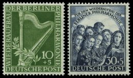 BERLIN 72/3 **, 1950, Philharmonie, Pracht, Mi. 150.- - Used Stamps
