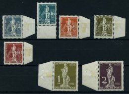 BERLIN 35-41 **, 1949, Stephan, Randstücke, Prachtsatz, Mi. 750.- - Used Stamps