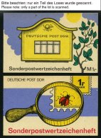 ZUSAMMENDRUCKE SMHD 14-49a **, 1984-90, 38 Verschiedene Markenheftchen Im Spezialalbum, Pracht, Mi. 190.- - Se-Tenant