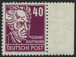 DDR 336zXII **, 1952, 40 Pf. Hauptmann, Gewöhnliches Papier, Wz. 2XII, Pracht, Gepr. Schönherr, Mi. 70.- - Usados