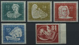 DDR 256-60 **, 1950, Bach Und DEBRIA, Pracht, Mi. 95.- - Oblitérés