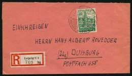 WEST-SACHSEN 165AXa BRIEF, 1946, 84 Pf. Schwärzlichsmaragdgrün, Gezähnt, Wz. 1X, Einzelfrankatur Auf Eins - Autres & Non Classés