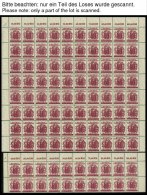 WEST-SACHSEN 138-49 **, 1946, Volkssolidarität, 100 Sätze In Bogen, 60 Pf. (2 Bogenteile: 20x 149a Und 80x 149 - Autres & Non Classés