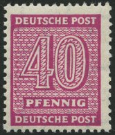 WEST-SACHSEN 136Xc **, 1945, 40 Pf. Lebhaftrotlila, Wz. 1X, üblich Gezähnt Pracht, Gepr. Dr. Jasch, Mi. 320.- - Andere & Zonder Classificatie