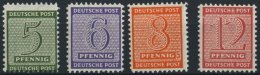 WEST-SACHSEN 116-19BX **, 1945, Roßwein, Gezähnt L 111/4:111/2, Wz. 1X, Prachtsatz, Gepr. Ströh/Dr. Jasc - Autres & Non Classés