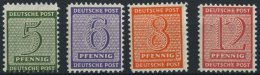 WEST-SACHSEN 116-19BX **, 1945, Roßwein, Gezähnt L 111/4:111/2, Wz. 1X, Prachtsatz, Gepr. Ströh/Dr. Jasc - Other & Unclassified
