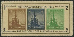 THÜRINGEN Bl. 1ta *, 1945, Block Antifa, Gelblichgraues Papier, Type III, Entfalzt, Pracht, Fotoattest Ströh, - Otros & Sin Clasificación