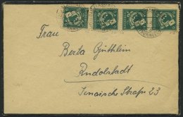 THÜRINGEN 95AXbs BRIEF, 1945, 6 Pf. Schwärzlichbläulichgrün, Vollgummierung, Hellchromgelbes Papier, - Other & Unclassified