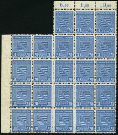 PROVINZ SACHSEN 81Y **, 1945, 20 Pf. Hellblau, Wz. 1Y, 23x Im Bogenteil, Pracht, Mi. 322.- - Autres & Non Classés