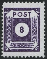 OST-SACHSEN 44cDIII *, 1945, 8 Pf. Lebhaftgrauviolett Coswig, Gezähnt L 111/2, Falzreste, Pracht, Gepr. Kunz, Mi. ( - Otros & Sin Clasificación