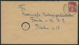 MECKLENBURG-VORPOMMERN 18b BRIEF, 1945, 12 Pf. Rosa, Einzelfrankatur Auf Brief Von ROSTOCK Nach Berlin, Pracht, Gepr. Th - Other & Unclassified