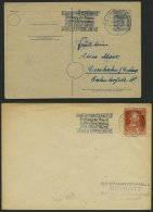 ALLIIERTE BES. 1948, 4 Verschiedene Belege Mit Frankfurter Sonderstempel AOA Und ERÖFFNUNG DER LUFTFRACHTVERBINDUNG - Otros & Sin Clasificación