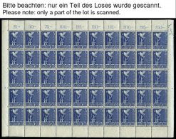 ALLIIERTE BES. 943-62 **, 1947, II. Kontrollausgabe, Partie Bogen- Und Bogenteile, Dabei 90 Komplette Sätze, Pracht - Autres & Non Classés