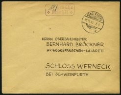 ALL. BES. GEBÜHR BEZAHLT HENGERSBERG, 16.10.45, Violetter Behelfsstempel-R2 Gebühr Bezahlt, Handschriftlich 12 - Autres & Non Classés