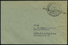 ALL. BES. GEBÜHR BEZAHLT BAD NEUSTADT (SAALE), 8.2.46, L1 Bezahlt 12 Pf. H, Prachtbrief - Otros & Sin Clasificación