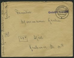 ALL. BES. GEBÜHR BEZAHLT ARENDSEE (ALTM), 12.8.48. Violetter L1 Gebühr Bezahlt, Brief Feinst - Otros & Sin Clasificación