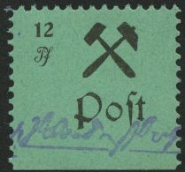 GROSSRÄSCHEN 25IV **, 1945, 12 Pf. Schwarz Auf Grün, Type IV, Pracht, Mi. 200.- - Altri & Non Classificati