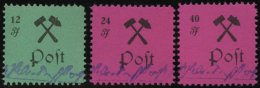 GROSSRÄSCHEN 25-27aI **, 1945, 12 - 40 Pf., Type I, Prachtsatz, Mi. 190.- - Otros & Sin Clasificación