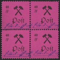 GROSSRÄSCHEN 25-27aI VB **, 1945, 12 - 40 Pf., Type I, In Viererblocks, Pracht, Mi. 760.- - Otros & Sin Clasificación