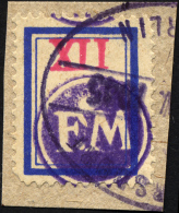 FREDERSDORF Sp 201FI BrfStk, 1945, XII Pf., Rahmengröße 17x22 Mm, Mit Abart Wertziffer Oben, Prachtbriefst&uu - Private & Local Mails