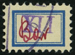 FREDERSDORF Sp 104bz O, 1945, XII Pf., Rahmengröße 14x9.5 Mm, Wertziffer Bläulichviolett, Mit Signum, Kr - Private & Local Mails
