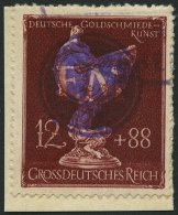 FREDERSDORF F 903 BrfStk, 1945, 12 Pf. Goldschmiedekunst Auf Knappem Briefstück, Pracht, Signiert U.a. I. Sturm - Posta Privata & Locale