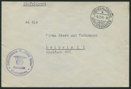 FELDPOST II. WK BELEGE 1941, Feldpostbrief Der SS-Verwaltung Obersalzberg Mit Violettem K1 Leibstandarte SS Adolf Hitler - Ocupación 1938 – 45