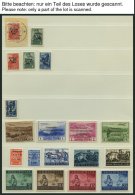 SAMMLUNGEN U. LOTS O,BrfStk,**, *, überwiegend Gestempelte Sammlung Bes.Geb.II Von 1939-45, U.a. Mit Elsaß, K - Occupation 1938-45