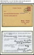 BÖHMEN UND MÄHREN 1939-45, Interessante Sammlung Von 52 Verschiedenen Ganzsachen Böhmen Und Mähren, - Other & Unclassified