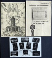 SAARGEBIET 28.2.1935, 3 Verschiedene Festpostkarten Vom Letzttag, Feinst/Pracht - Altri & Non Classificati