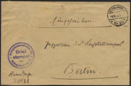 DT. FP IM BALTIKUM 1914/18 K.D. FELDPOSTSTATION NR. 214 * B, 8.10.16, Auf Heeressache, Einschreibbrief (ohne R-Zettel) D - Lettonie