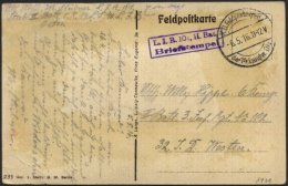 DT. FP IM BALTIKUM 1914/18 K.D. FELDPOSTEXPED. DER 14. LANDW. DIV., 8.5.16, Auf Ansichtskarte (Beute Von Nowo Georgijews - Lettonie