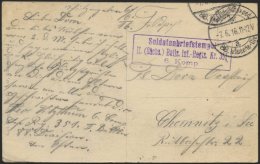 LETTLAND 768 BRIEF, K.D. FELDPOSTEXPED. DER 88. INFANTERIE-DIV. A, 7.6.16, Auf Ansichtskarte (Libau-Post- Und Telegrafen - Lettonia