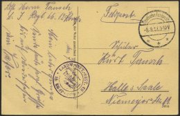 DT. FP IM BALTIKUM 1914/18 23. Landwehr-Division, 8.9.17, Mit Tarnstempel DEUTSCHE FELDPOST *** Auf Ansichtskarte (Nach - Letonia