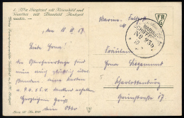 MSP VON 1914 - 1918 235 (2. Halbflottille Der Handelsschutzflottille), 10.10.1917, Feldpost-Künstlerkarte Nach Char - Maritime