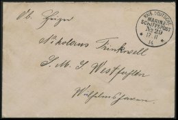 MSP VON 1914 - 1918 29 (GOEBEN), 17.11.14, Feldpostbrief, Pracht - Marittimi