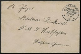 MSP VON 1914 - 1918 29 (GOEBEN), 17.11.14, Feldpostbrief, Pracht - Marítimo