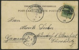 MSP BIS 1914 DR BRIEF, 2 (RHEIN), 17.6.04, Ansichtskarte Aus Port Said, Pracht - Marittimi