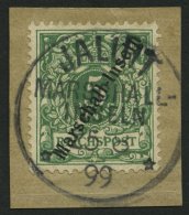 MARSHALL-INSELN 2I BrfStk, 1899, 5 Pf. Jaluit-Ausgabe, Kabinettbriefstück, Fotoattest Jäschke-L. - Marshall