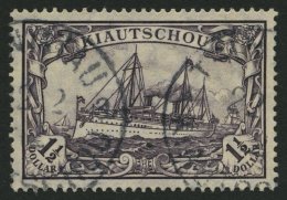 KIAUTSCHOU 36IAa O, 1905, 11/2 S. Schwarzviolett, Mit Wz., Friedensdruck, Pracht, Fotobefund Jäschke-L., Mi. 260.- - Kiaochow