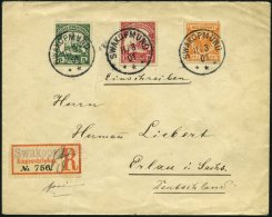 DSWA M 49b,12/3 BRIEF, 1901, Mitläufer: 25 Pf. Gelblichorange In Mischfrankatur Mit 5 Und 10 Pf. Schiffstype Auf Po - África Del Sudoeste Alemana